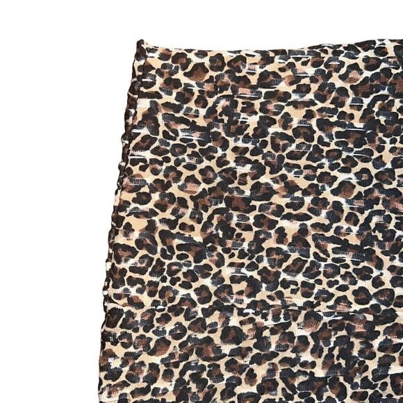 YMI Leopard Print Ribbed/Textured Leggings Size XL - Picture 4 of 7